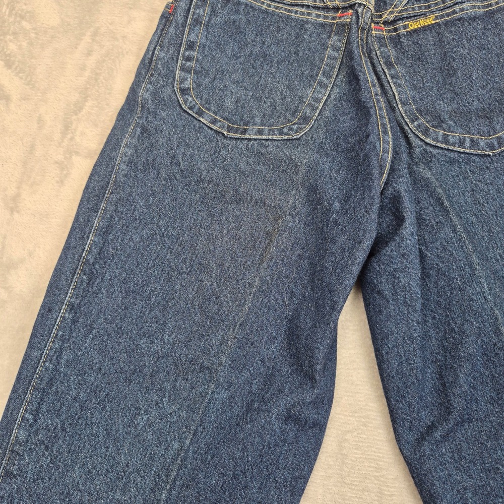 Vintage OshKosh Bgosh High Waisted Pleated Tapered Jeans 6 (25) USA Made Dark - Picture 14 of 15